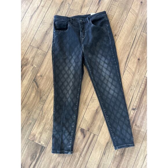 NWT Soft Sureoundings size 12P 12 petite black ankle jeans - Picture 1 of 5